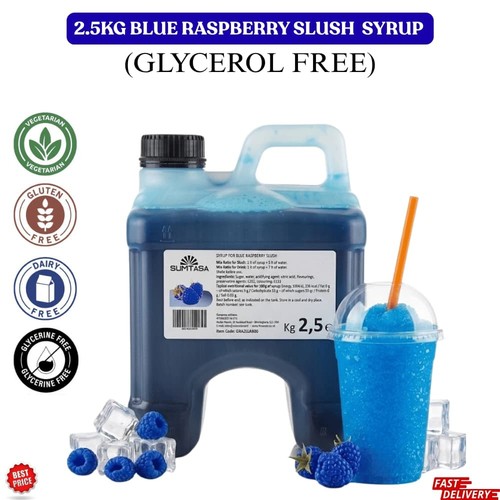 Blue raspberry slush syrup - blue,