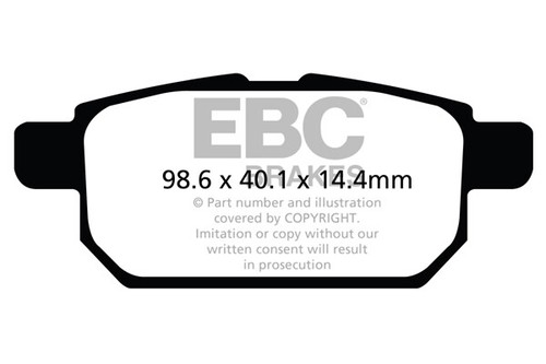 Ebc greenstuff rear - brake, pads