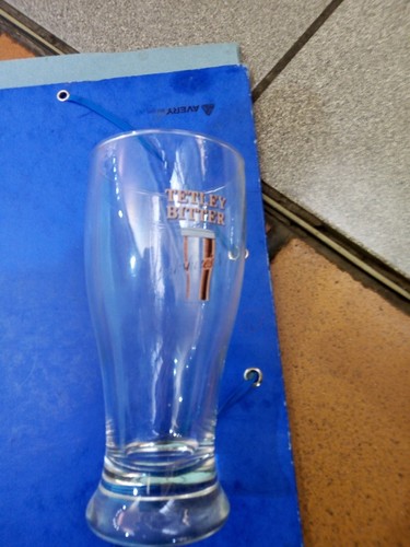 Vintage glass tetley bitter - vintage,