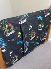 The Simpsons Bart Simpson Black/multi Curtains Skateboard Children's 68” x 54”