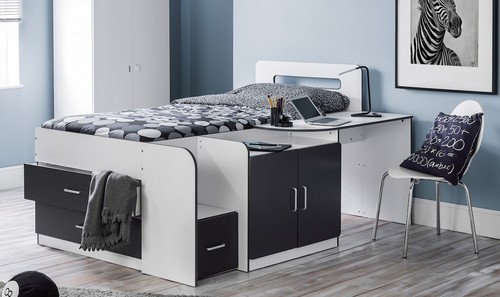 Cabin bed with drawers desk - cabin,
