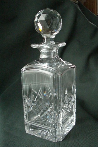 Square lead crystal decanter - lead,