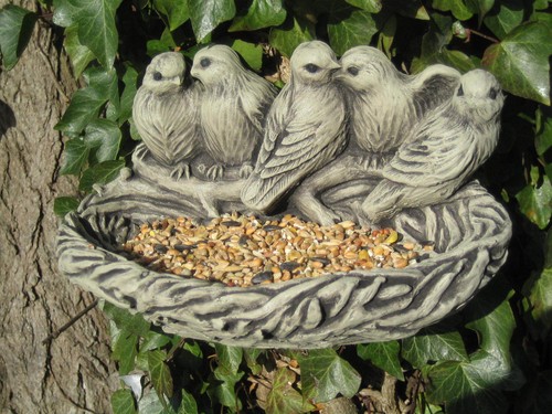 Wall mounted bird feeder - wall,