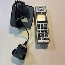 BT 2500 Twin Cordless Telephone Silver & Black Digital Display w/ Charging Base
