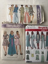 3x Vintage Ladies Dress Sewing