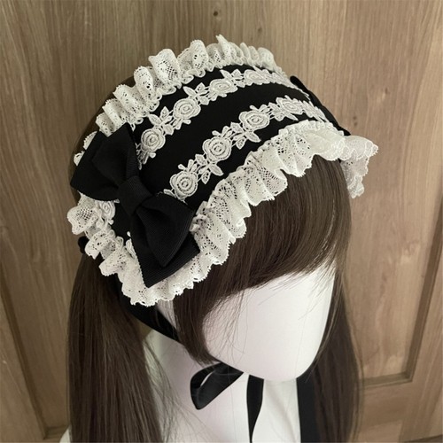 Gothic bows lace headpieces - gothic,