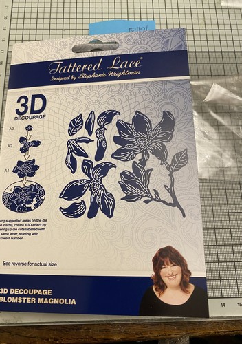 Tattered lace decoupage - tattered,
