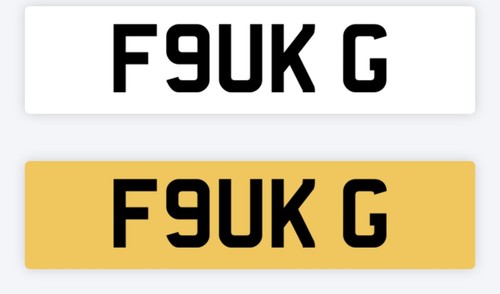 Private number plate - f*ck, g