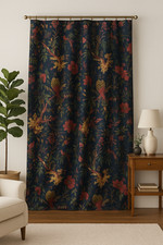 Boho Royal Navy Blue Velvet