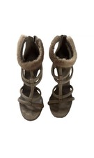 Gucci Fur Sandal Heels Size 39