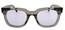 New OLIVER GOLDSMITH Rex Rabbit 52mm Smoke Gray Translucent Sunglasses Italy