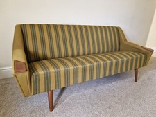 Vintage mid-century Danish 1950s Sofa with Teak Paws