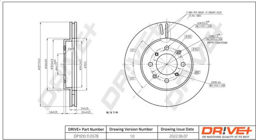 Brake disc front axle - brake,