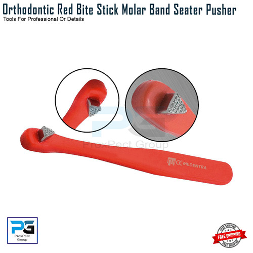 Orthodontic red bite stick - red,
