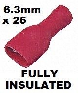 Red female crimp - 25,