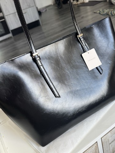 Primark black faux leather - faux,
