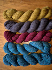 5 SKEINS ROWAN YARNS 2 MOORDALE 3 VALLEY TWEED MIXED COLOURS