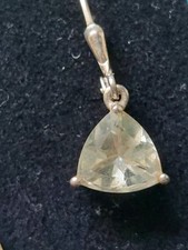 Green Amethyst and sterling silver earrings