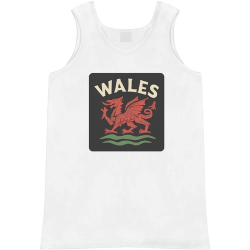 Welsh flag motif adult vest - 'welsh, motif'