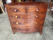 Antique Victorian mahogany bow