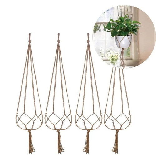 Macrame plant hanger - plant, indoor