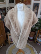 Vintage Mink Faux Fur Wrap