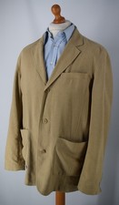 Mens Beige Rohan Travel Linen Jacket Size 44/46" .