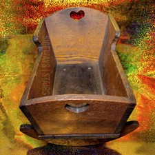 ANTIQUE WOODEN DOLL CRADLE