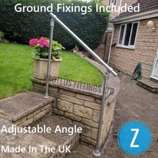 Handrail for garden steps - garden,