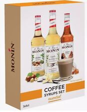 Monin Syrup Gift Set 3 x 5cl (3 X 50ml) Caramel/Vanilla/Hazelnut Coffee Cocktail