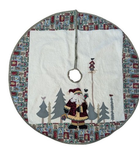 Christmas tree skirt santa - skirt,