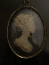 Cameo wax relief  Antique