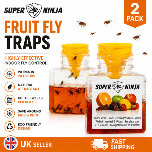Pack fruit fly traps indoor - 2,