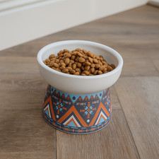Ceramic Raised Pet Bowl –