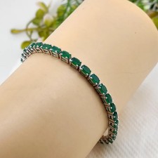 Green Onyx Tennis Bracelet