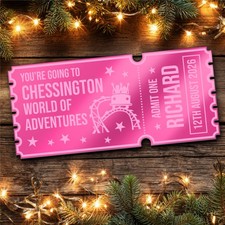 Pink mirror acrylic ticket - mirror,