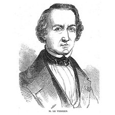 URBAIN Le VERRIER Discovered the Planet Neptune - Antique Print 1847