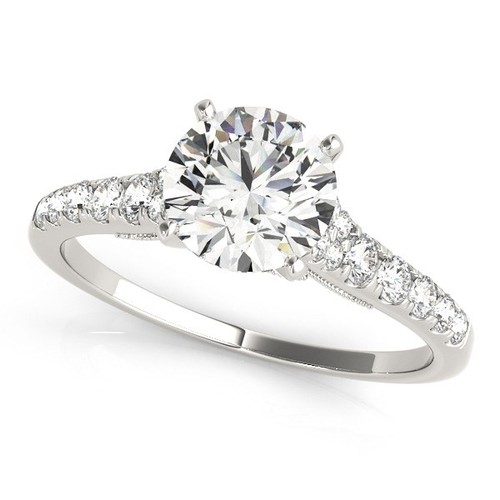 14k white gold - white, diamond