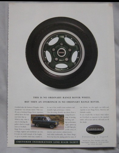 1996 overfinch range rover - 1996,