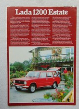 Lada 1200 Estate UK Sales Brochure Sheet 1978