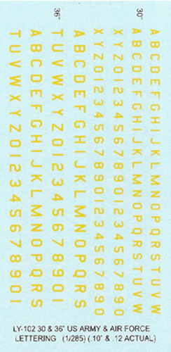 102 yellow us letters and - ly-102,
