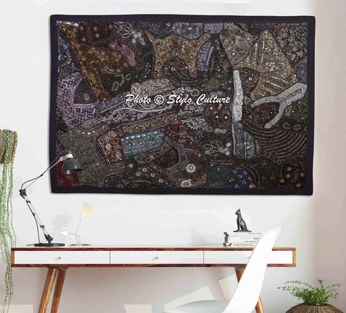 Patchwork tapestry beaded zari - patchwork,