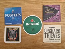 5 x Heineken Beer Mats /