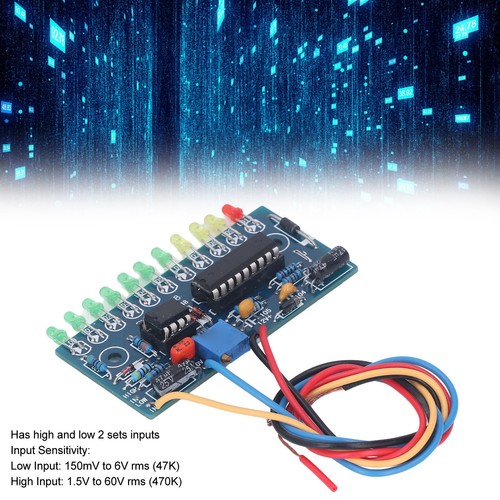 Led audio level indicator - led,