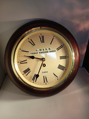 Vintage railway style clock - vintage,