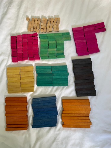 Vintage wooden cuisenaire rods - cuisenaire,