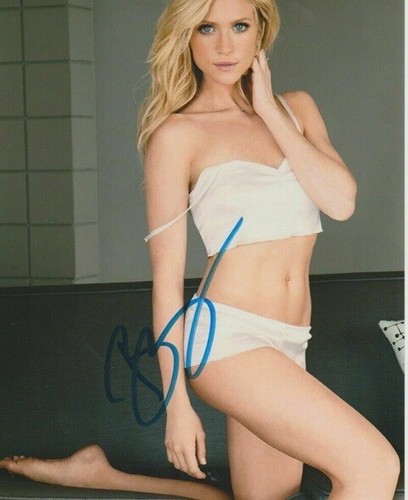 Brittany snow autographed x - brittany,