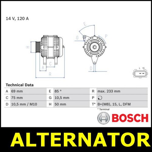 Alternator fits bmw e38 - fits,