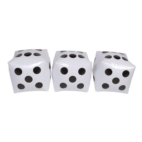 Pack jumbo inflatable dice - 3,
