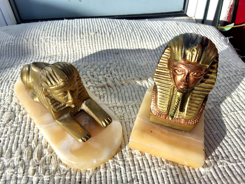 Vintage egyptian brass - vintage, sphinx